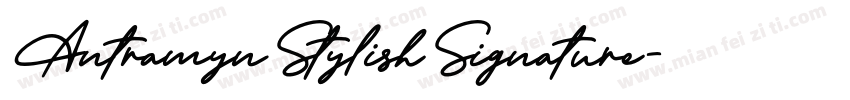 Antramyn Stylish Signature字体转换